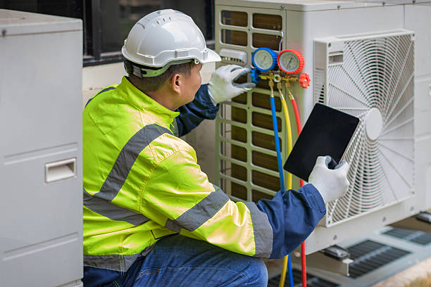 Professional Hvac Installation technician working in Pulaski, NY